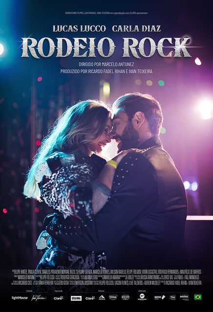 Cartaz do filme \'Rodeio Rock\', com Carla Diaz e Lucas Lucco